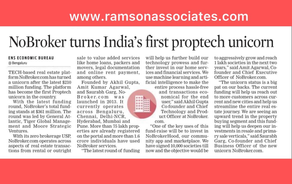 NoBroker turns India’s first proptech unicorn…